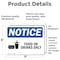 Signmission Food Or Drink Only Sign With Symbol, 7 in W x Rectangle, Vinyl Decal OS-2PACK-NS-D-57-L-12831 - alternate 2